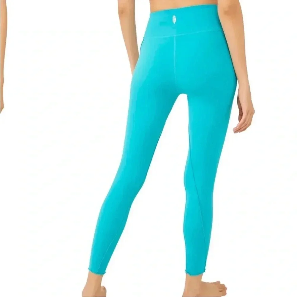 Free People Movement Hearts Aflutter Leggings in Wavy Waters - Size Small